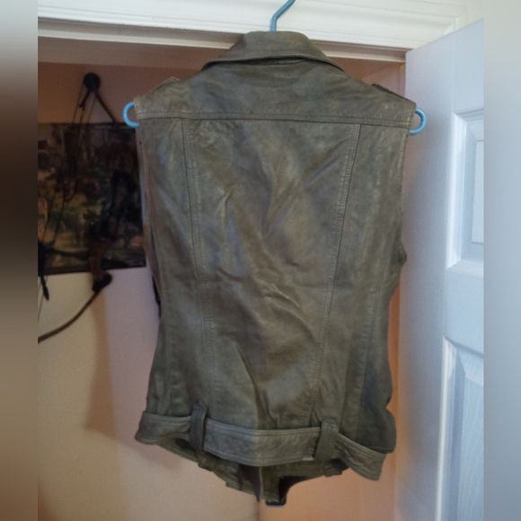 Women's leather vest By DANIER - Picture 2 of 6